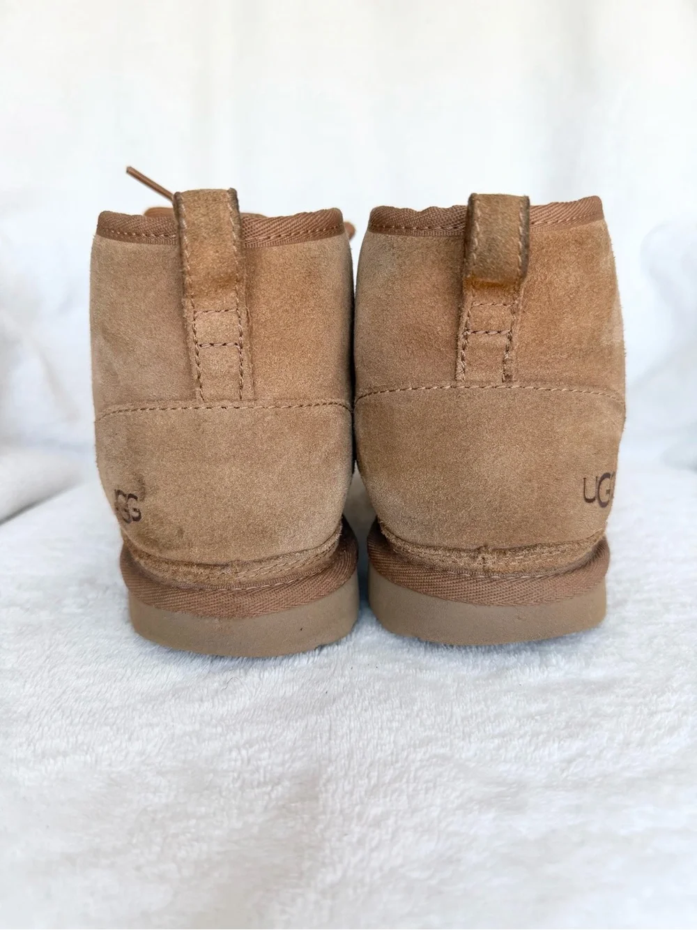 UGG Winter Snow Boots Youth 6 Neumel II Amber Brown Suede Sheepskin 1017320K